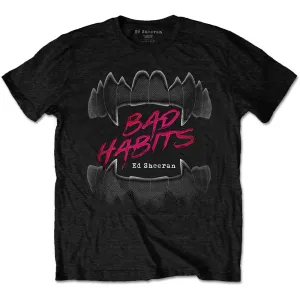 Ed Sheeran tričko Bad Habits Čierna XL