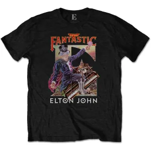 Elton John tričko Captain Fantastic Čierna L