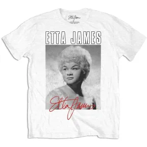 Etta James tričko Portrait Biela XL