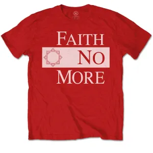 Faith No More tričko Classic New Logo Star Červená XXL