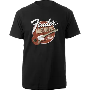 Fender tričko Mustang Bass Čierna XXL