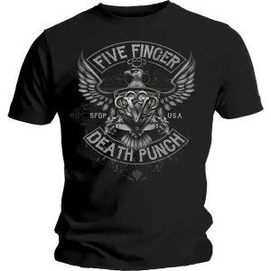 Five Finger Death Punch tričko Howe Eagle Crest Čierna XXL
