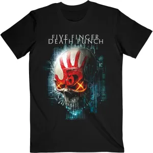 Five Finger Death Punch tričko Interface Skull Čierna XXL