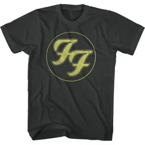 Foo Fighters tričko Gold FF Logo Čierna S