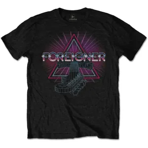Foreigner tričko Neon Guitar Čierna XXL