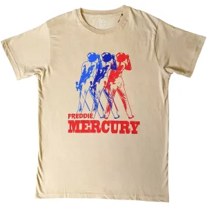 Freddie Mercury tričko Multicolour Photo Natural XL