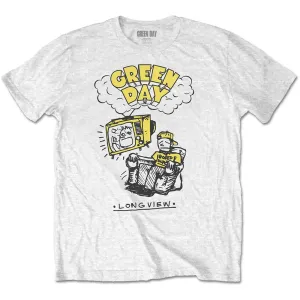 Green Day tričko Longview Doodle Biela XXL