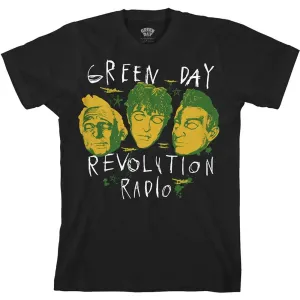 Green Day tričko Scribble Mask Čierna M