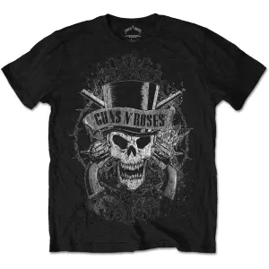 Guns N’ Roses tričko Faded Skull Čierna S