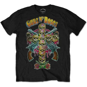 Guns N’ Roses tričko Skull Cross 80s Čierna M
