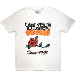 Guns N’ Roses tričko Use Your Illusion Tour 1991 Biela S