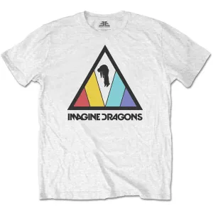 Imagine Dragons tričko Triangle Logo Biela XXL
