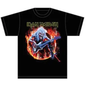 Iron Maiden tričko Fear Live Flames Čierna S