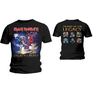 Iron Maiden tričko Legacy Beast Fight Čierna XL