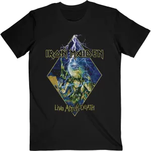 Iron Maiden tričko Live After Death Diamond Čierna XXL