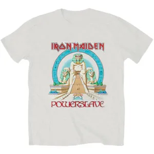 Iron Maiden tričko Powerslave Egypt Šedá XXL
