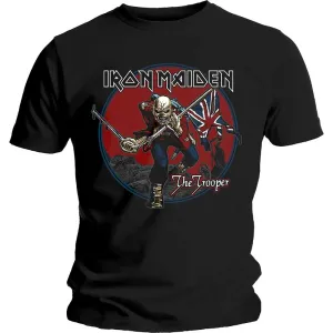Iron Maiden tričko Trooper Red Sky Čierna L