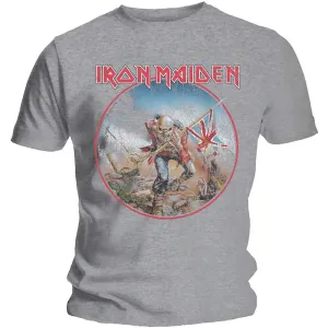 Iron Maiden tričko Trooper Vintage Circle Šedá S