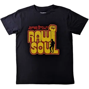 James Brown tričko Raw Soul Čierna XL