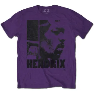 Jimi Hendrix tričko Let Me Die Fialová XXL