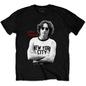 John Lennon tričko New York City B&W Čierna L