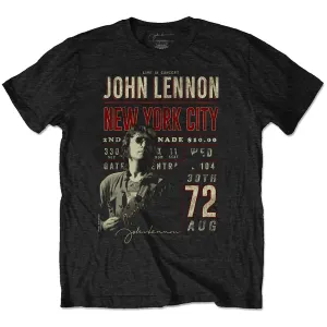 John Lennon tričko NYC '72 Čierna L