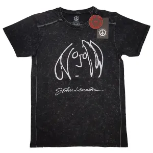 John Lennon tričko Self Portrait Čierna L
