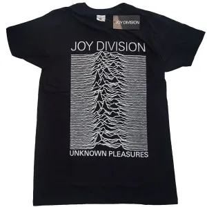 Joy Division tričko Unknown Pleasures White On Black Čierna XL