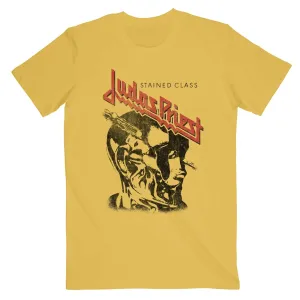 Judas Priest tričko Stained Class Vintage Head Žltá L