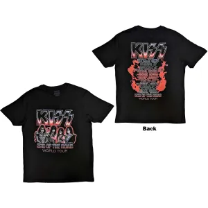 Kiss tričko End Of The Road Tour Red Čierna XXL
