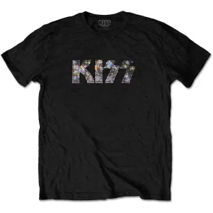 Kiss tričko Logo Čierna L