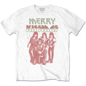 Kiss tričko Merry Kissmas Biela XL