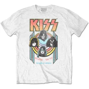 Kiss tričko World Wide Biela XL