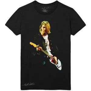 Kurt Cobain tričko Guitar Photo Colour Čierna XL