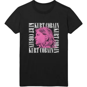 Kurt Cobain tričko Head Shot Frame Čierna XL