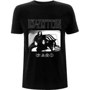 Led Zeppelin tričko Icon Logo Photo Čierna L