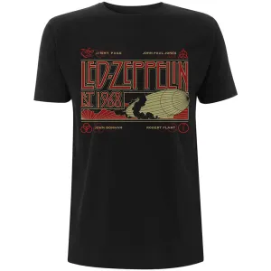 Led Zeppelin tričko Zeppelin & Smoke Čierna L