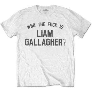 Liam Gallagher tričko Who the Fuck… Biela M