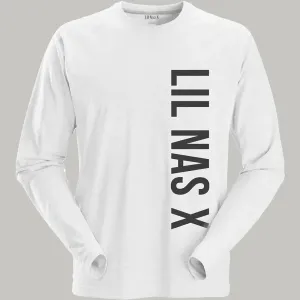 Lil Nas X tričko Vertical Text Biela XXL