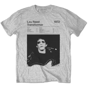 Lou Reed tričko Transformer Track List Šedá XL