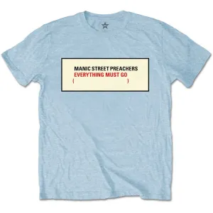 Manic Street Preachers tričko Everything Must Go Modrá S #2105564