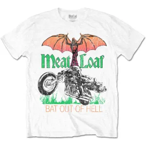 Meat Loaf tričko Bat Out Of Hell Biela XL
