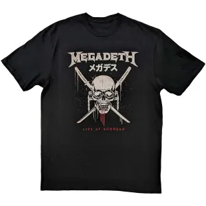 Megadeth tričko Crossed Swords Čierna M