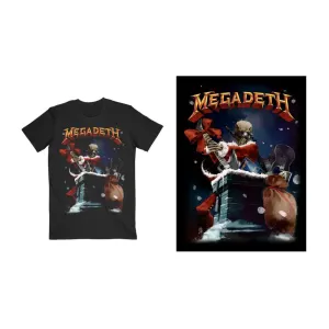 Megadeth tričko Santa Vic Chimney Čierna XL