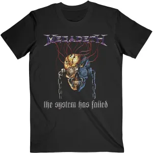 Megadeth tričko Systems Fail Čierna M