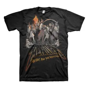 Metallica tričko 40th Anniversary Horsemen Čierna S