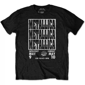 Metallica tričko Cow Palace Čierna XL