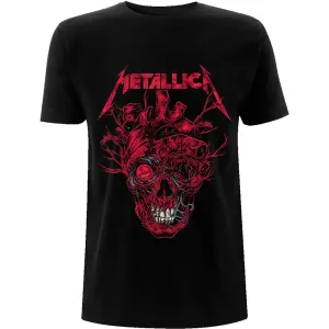 Metallica tričko Heart Skull Čierna L