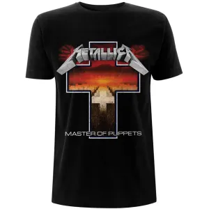 Metallica tričko Master of Puppets Cross Čierna S