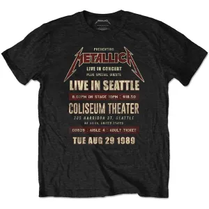 Metallica tričko Seattle '89 Čierna S